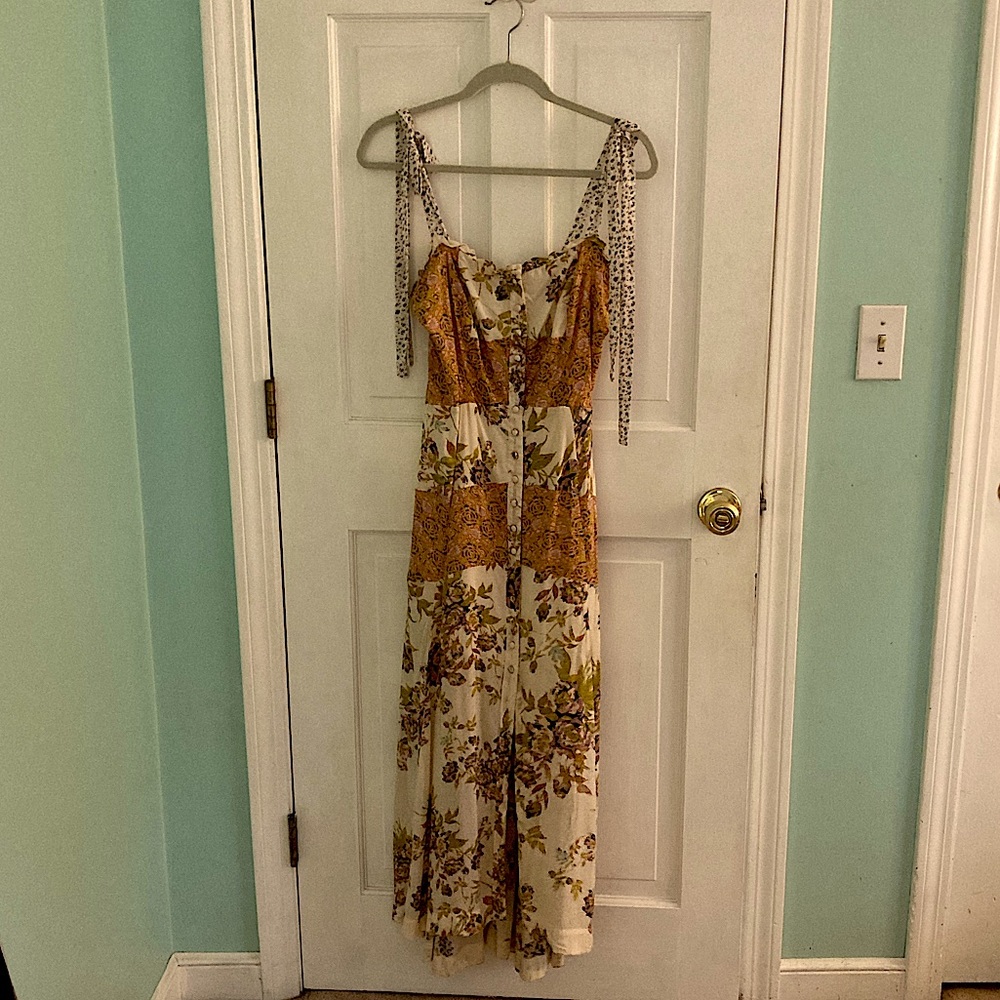 Free People Long Multicolored Sun Dress
